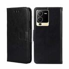 For vivo S15 5G Crystal Texture Leather Phone Case(Black) - 1