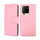 For vivo S15 5G Crystal Texture Leather Phone Case(Pink) - 1