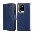 For vivo S15 5G Crystal Texture Leather Phone Case(Royal Blue) - 1