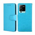 For vivo S15 Pro 5G Crystal Texture Leather Phone Case(Light Blue) - 1