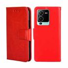 For vivo S15 Pro 5G Crystal Texture Leather Phone Case(Red) - 1