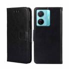 For vivo S15E 5G/T1 Snapdragon 778G Crystal Texture Leather Phone Case(Black) - 1