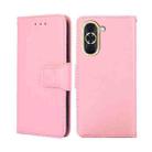 For Huawei Nova 10 Crystal Texture Leather Phone Case(Pink) - 1