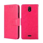 For Nokia C100 Crystal Texture Leather Phone Case(Rose Red) - 1