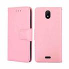 For Nokia C100 Crystal Texture Leather Phone Case(Pink) - 1