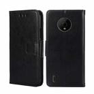 For Nokia C200 Crystal Texture Leather Phone Case(Black) - 1