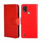 For Nokia C21 Plus Crystal Texture Leather Phone Case(Red) - 1