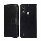 For Nokia C21 Plus Crystal Texture Leather Phone Case(Black) - 1