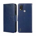 For Nokia C21 Plus Crystal Texture Leather Phone Case(Royal Blue) - 1
