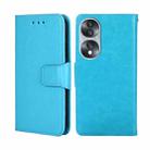 For Honor 70 Crystal Texture Leather Phone Case(Light Blue) - 1