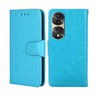 For Honor 70 Pro/70 Pro+ Crystal Texture Leather Phone Case(Light Blue) - 1