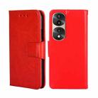 For Honor 70 Pro/70 Pro+ Crystal Texture Leather Phone Case(Red) - 1