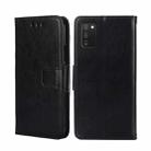 For Samsung Galaxy A03S US Version 165.85mm Crystal Texture Leather Phone Case(Black) - 1