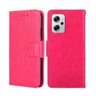 For Xiaomi Redmi Note 11T Pro 5G/Note 11T Pro+ 5G Crystal Texture Leather Phone Case(Rose Red) - 1