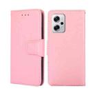 For Xiaomi Redmi Note 11T Pro 5G/Note 11T Pro+ 5G Crystal Texture Leather Phone Case(Pink) - 1