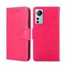 For Xiaomi 12 Lite Crystal Texture Leather Phone Case(Rose Red) - 1