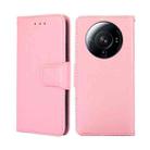 For Xiaomi 12S Ultra Crystal Texture Leather Phone Case(Pink) - 1