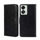 For OnePlus Nord 2T Crystal Texture Leather Phone Case(Black) - 1