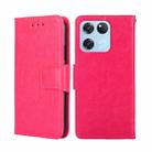 For OnePlus Ace Racing Crystal Texture Leather Phone Case(Rose Red) - 1