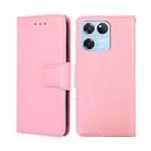 For OnePlus Ace Racing Crystal Texture Leather Phone Case(Pink) - 1
