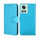 For OnePlus Ace/10R Crystal Texture Leather Phone Case(Light Blue) - 1