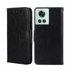 For OnePlus Ace/10R Crystal Texture Leather Phone Case(Black) - 1