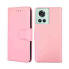 For OnePlus Ace/10R Crystal Texture Leather Phone Case(Pink) - 1