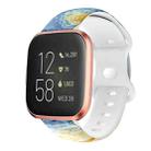 For Fitbit Versa Printing Butterfly Buckle Silicone Watch Band(Starry Sky) - 1