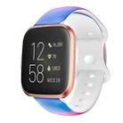 For Fitbit Versa Printing Butterfly Buckle Silicone Watch Band(Tie Dye) - 1