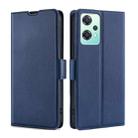 For OnePlus Nord CE 2 Lite 5G Ultra-thin Voltage Side Buckle Horizontal Flip Leather Phone Case(Blue) - 1