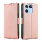 For OnePlus Ace Racing Ultra-thin Voltage Side Buckle Horizontal Flip Leather Phone Case(Rose Gold) - 1