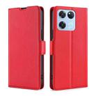 For OnePlus Ace Racing Ultra-thin Voltage Side Buckle Horizontal Flip Leather Phone Case(Red) - 1