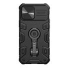 For iPhone 13 Pro Max NILLKIN CamShield Armor Pro Phone Case with Ring Holder (Black) - 1