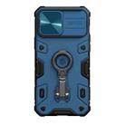 For iPhone 13 Pro Max NILLKIN CamShield Armor Pro Phone Case with Ring Holder (Blue) - 1