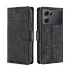 For OPPO K10 5G Skin Feel Crocodile Magnetic Clasp Leather Phone Case(Black) - 1