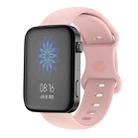 For Xiaomi Mi Watch 18mm Butterfly Buckle Silicone Watch Band(Pink) - 1