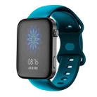 For Xiaomi Mi Watch 18mm Butterfly Buckle Silicone Watch Band(Rock Cyan) - 1