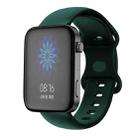 For Xiaomi Mi Watch 18mm Butterfly Buckle Silicone Watch Band(Valley Green) - 1