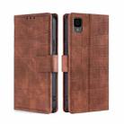 For TCL 30Z T602DL Skin Feel Crocodile Magnetic Clasp Leather Phone Case(Brown) - 1