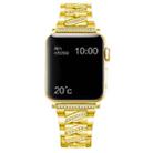 Diamond Metal Watch Band For Apple Watch Series 8&7 41mm / SE 2&6&SE&5&4 40mm / 3&2&1 38mm(Gold) - 1