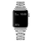 Diamond Metal Watch Band For Apple Watch Series 8&7 41mm / SE 2&6&SE&5&4 40mm / 3&2&1 38mm(Silver) - 1