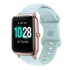 For Xiaomi Haylou Smart Watch LS01 19mm Butterfly Buckle Silicone Watch Band(Light Blue) - 1