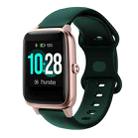 For Xiaomi Haylou Smart Watch LS01 19mm Butterfly Buckle Silicone Watch Band(Valley Green) - 1