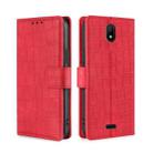 For Nokia C100 Skin Feel Crocodile Magnetic Clasp Leather Phone Case(Red) - 1