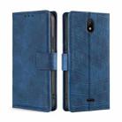 For Nokia C100 Skin Feel Crocodile Magnetic Clasp Leather Phone Case(Blue) - 1