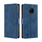 For Nokia C200 Skin Feel Crocodile Magnetic Clasp Leather Phone Case(Blue) - 1