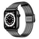 Steel Watch Band For Apple Watch Ultra 49mm / Series 8&7 45mm / SE 2&6&SE&5&4 44mm / 3&2&1 42mm(Black) - 1