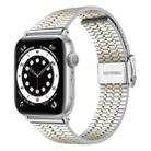 Steel Watch Band For Apple Watch Series 8&7 41mm / SE 2&6&SE&5&4 40mm / 3&2&1 38mm(Silver and Gold) - 1