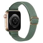 Small Waist Nylon Watch Band For Apple Watch Ultra 49mm / Series 8&7 45mm / SE 2&6&SE&5&4 44mm / 3&2&1 42mm(Pine Needle Green) - 1