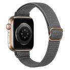 Small Waist Nylon Watch Band For Apple Watch Series 9&8&7 41mm / SE 3&SE 2&6&SE&5&4 40mm / 3&2&1 38mm(Dark Grey) - 1